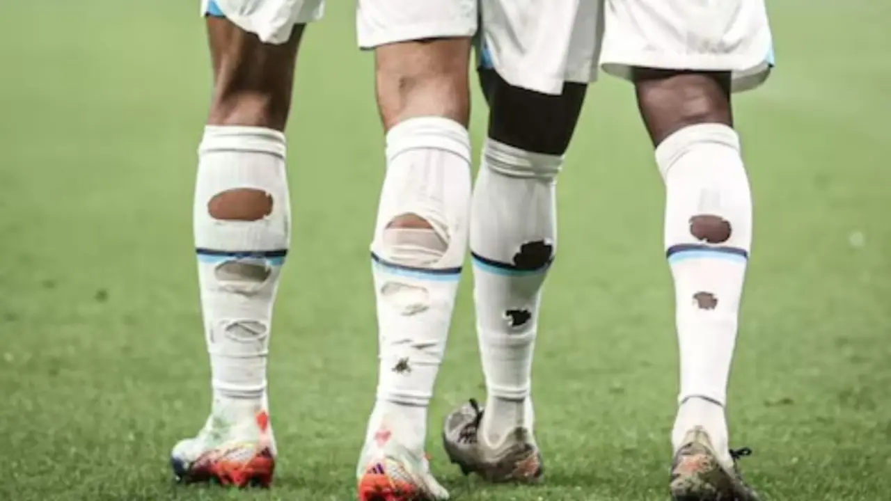Why footballer cut their socks
