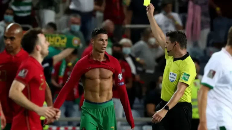 Why is removing jersey a yellow card offence