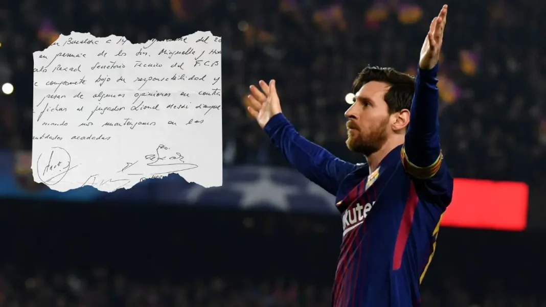 Leo messi 8cr paper napkin