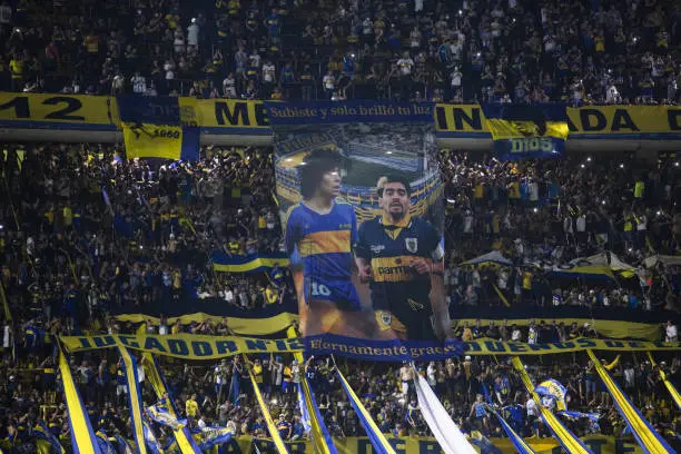 Boca Juniors tribute to Diego Maradona