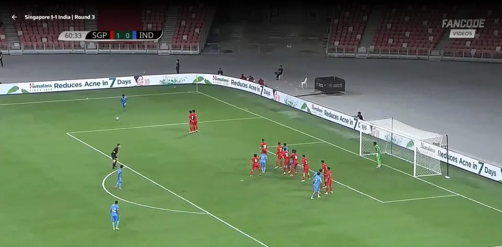 Colaco, mimicking Cristiano Ronaldo’s stance