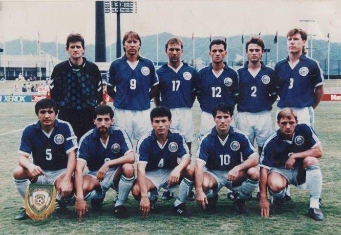 Uzbekistan’s starting XI in the 1994 Asian Games final against China
