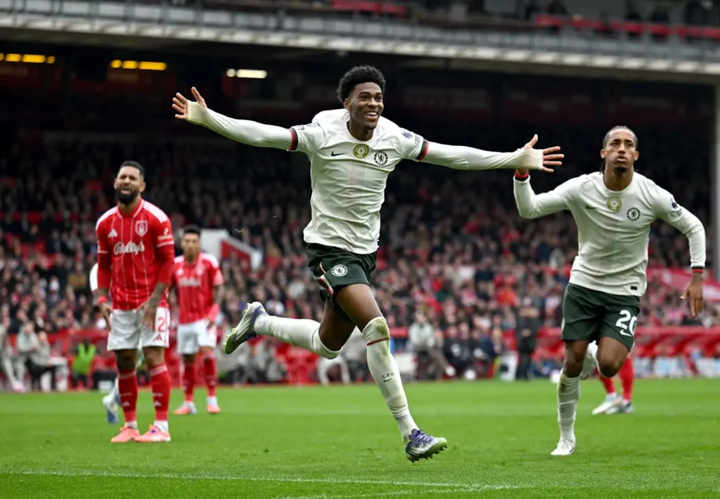 Josh Acheampong opened the scoring for Chelsea