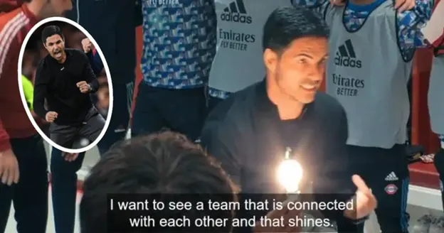 Mikel Arteta Team Talk
