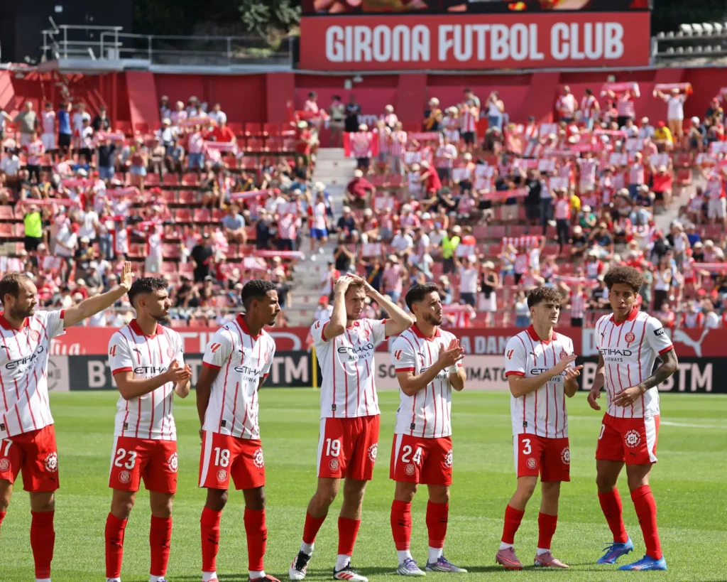 Girona's team after yet after another defeat