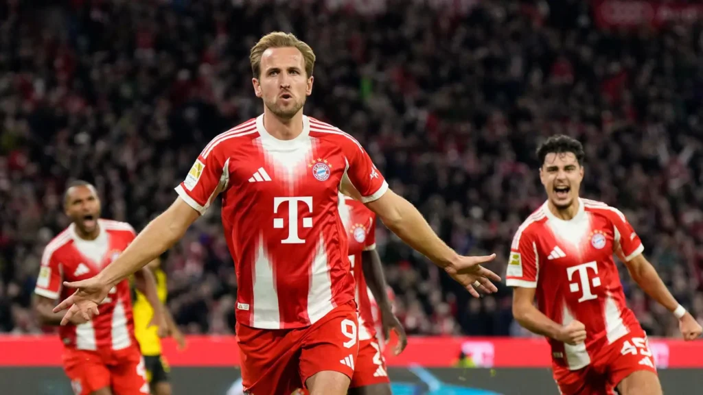 Bavarian Forward and English Captain Harry Kane