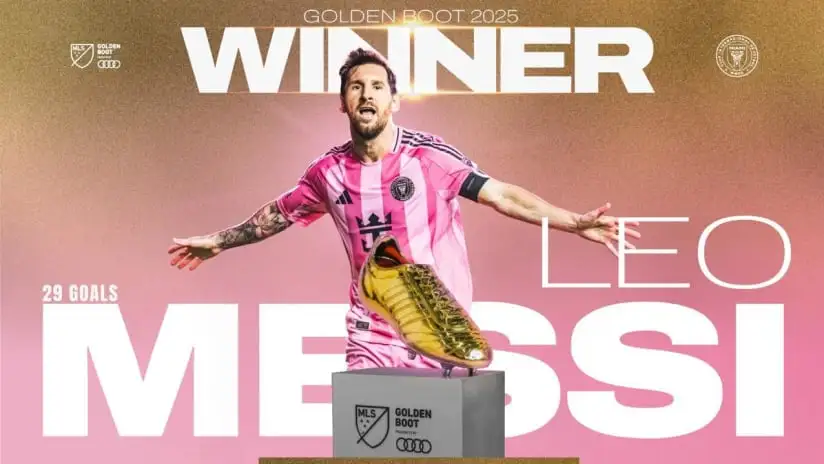 MLS Golden Boot winner Lionel Messi 