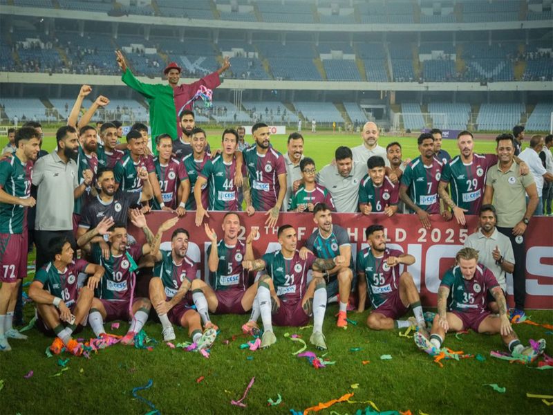 Mohun Bagan Super Giants celebrating IFA Shield Triumph