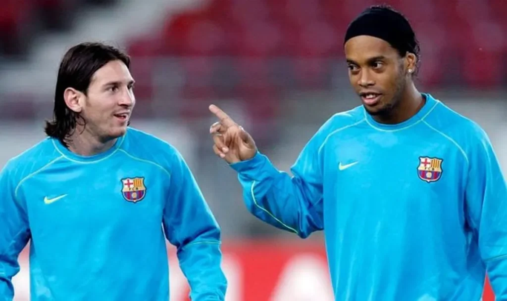 ronaldinho & messi