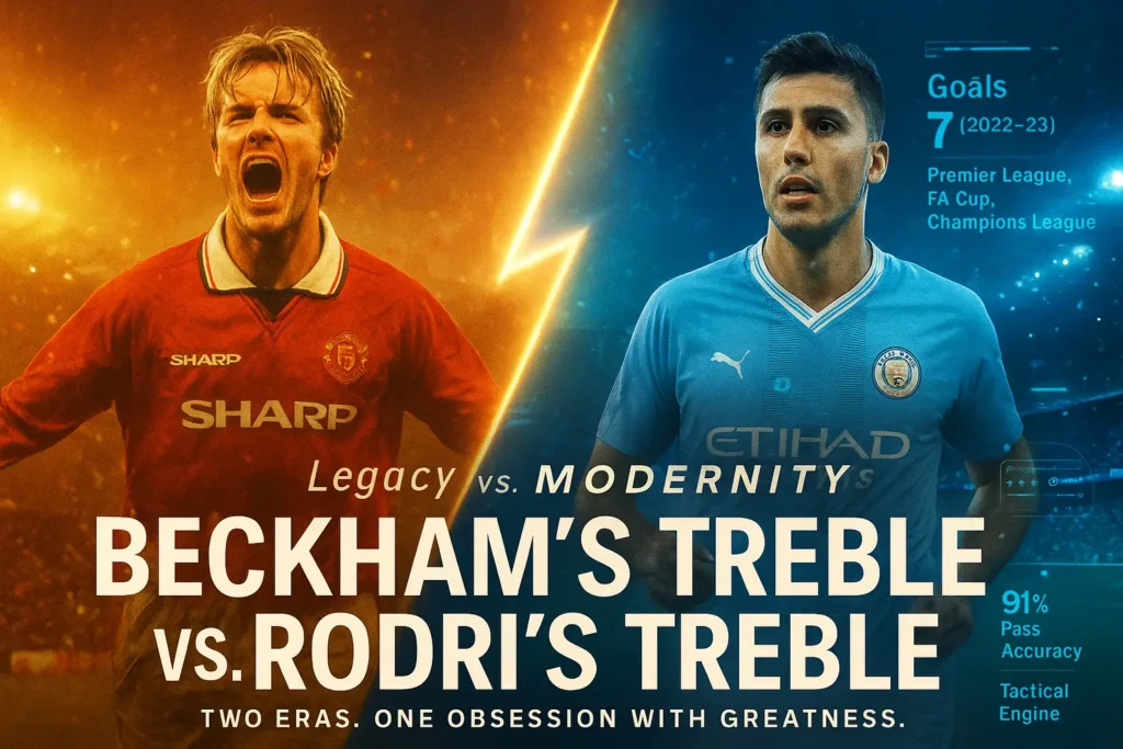 David Beckham’s Treble Season vs. Rodri’s Treble Season