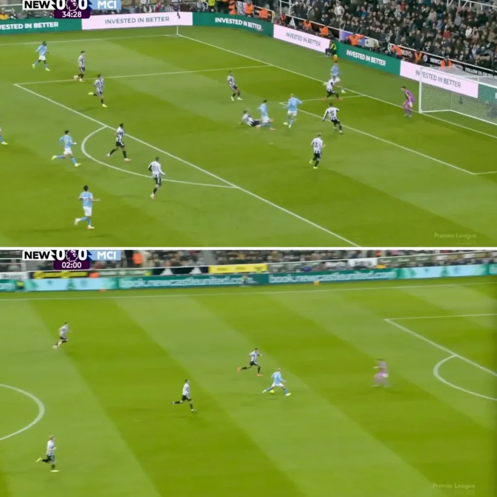 brilliant work from Nico O'Reilly and Jeremy Doku