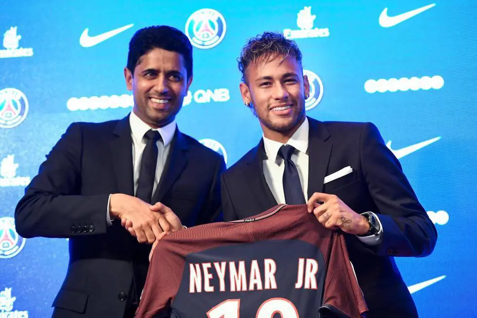 Neymar (2017, world-record fee)