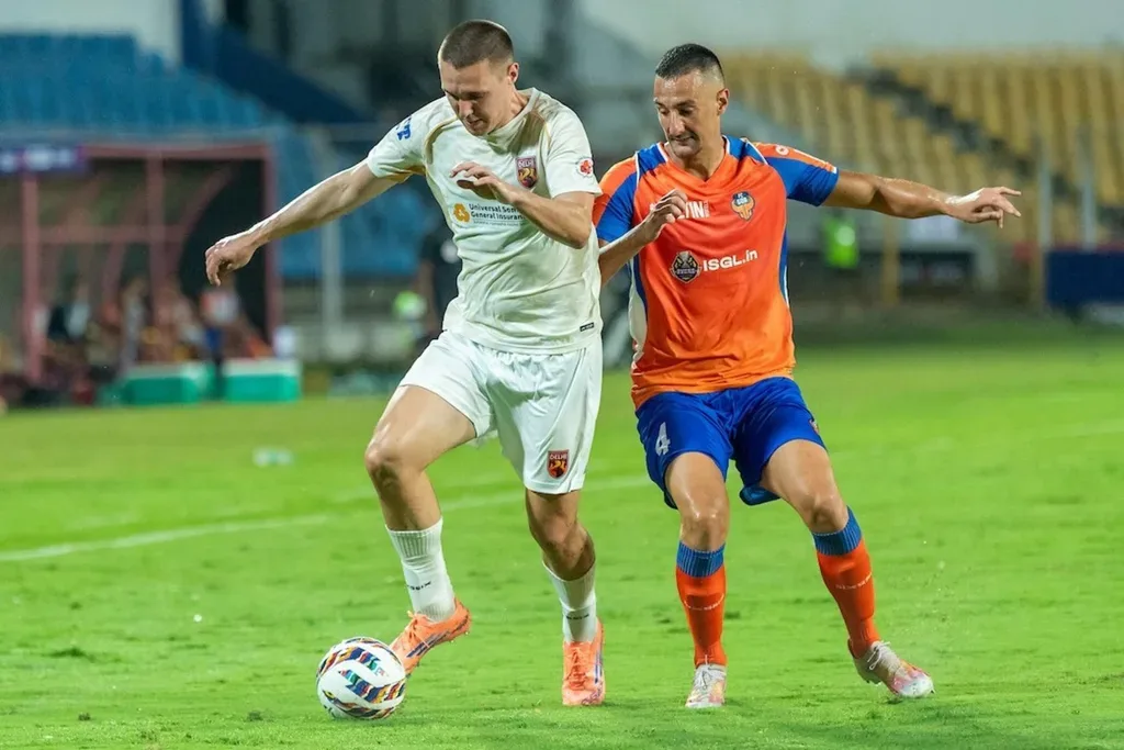 A penalty opportunity followed after a handball by Ayush Adhikari (1)
