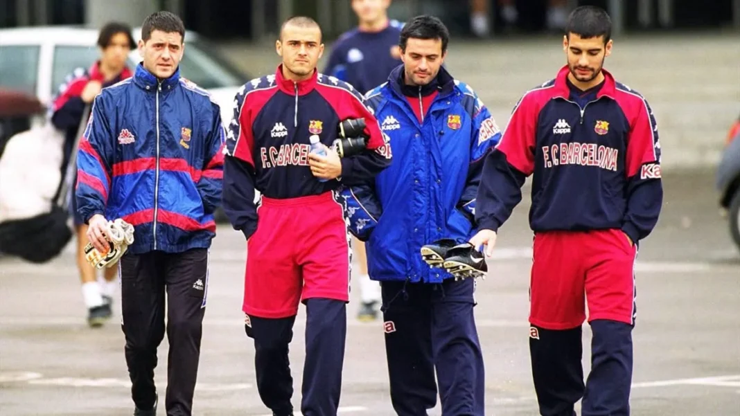 XAVI, PEP, ENRIQUE played under MOURINHO